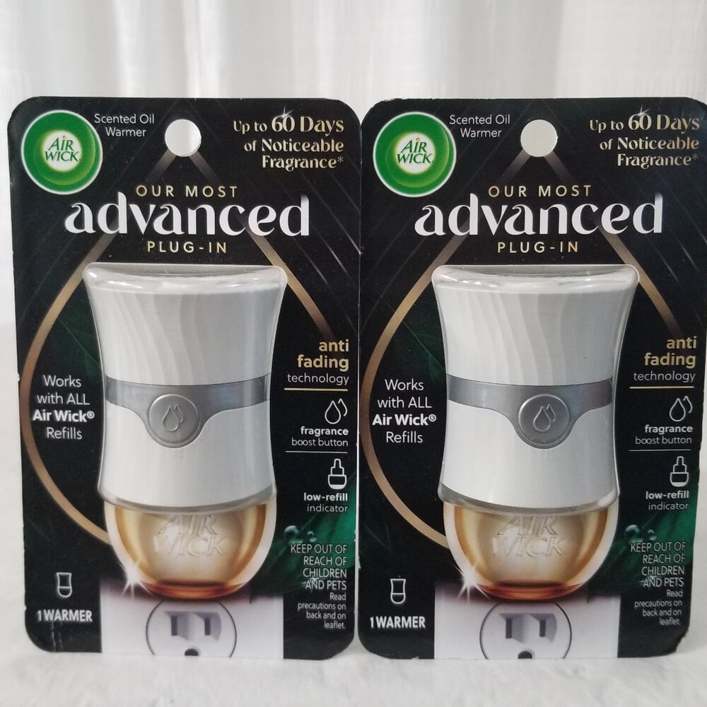 2 Pack Air Wick Scented Oil Warmer Advanced Plug in Brand New